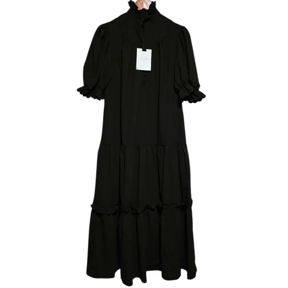 Pomander Place Selena Maxi Dress in Black Size XXS NWT - Picture 4 of 6